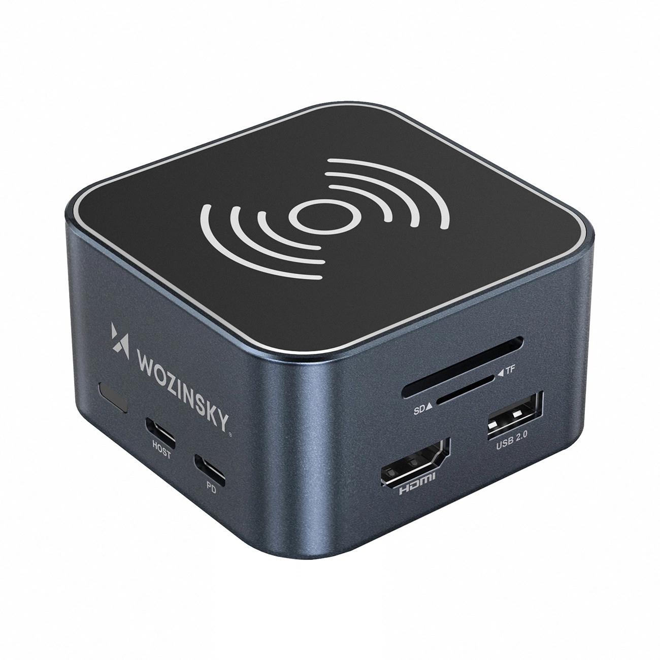 Multifunkční hub WZK WHBC09Y8S, 12v1, Šedý