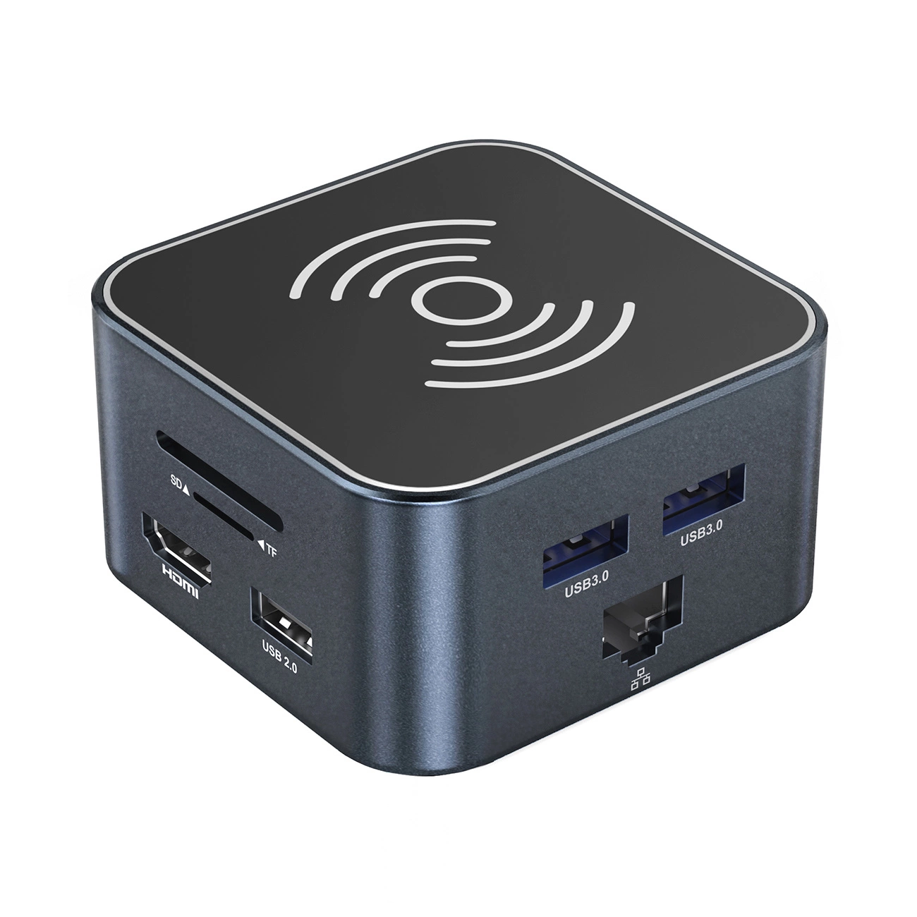 Multifunkční hub WZK WHBC09Y8S, 12v1, Šedý