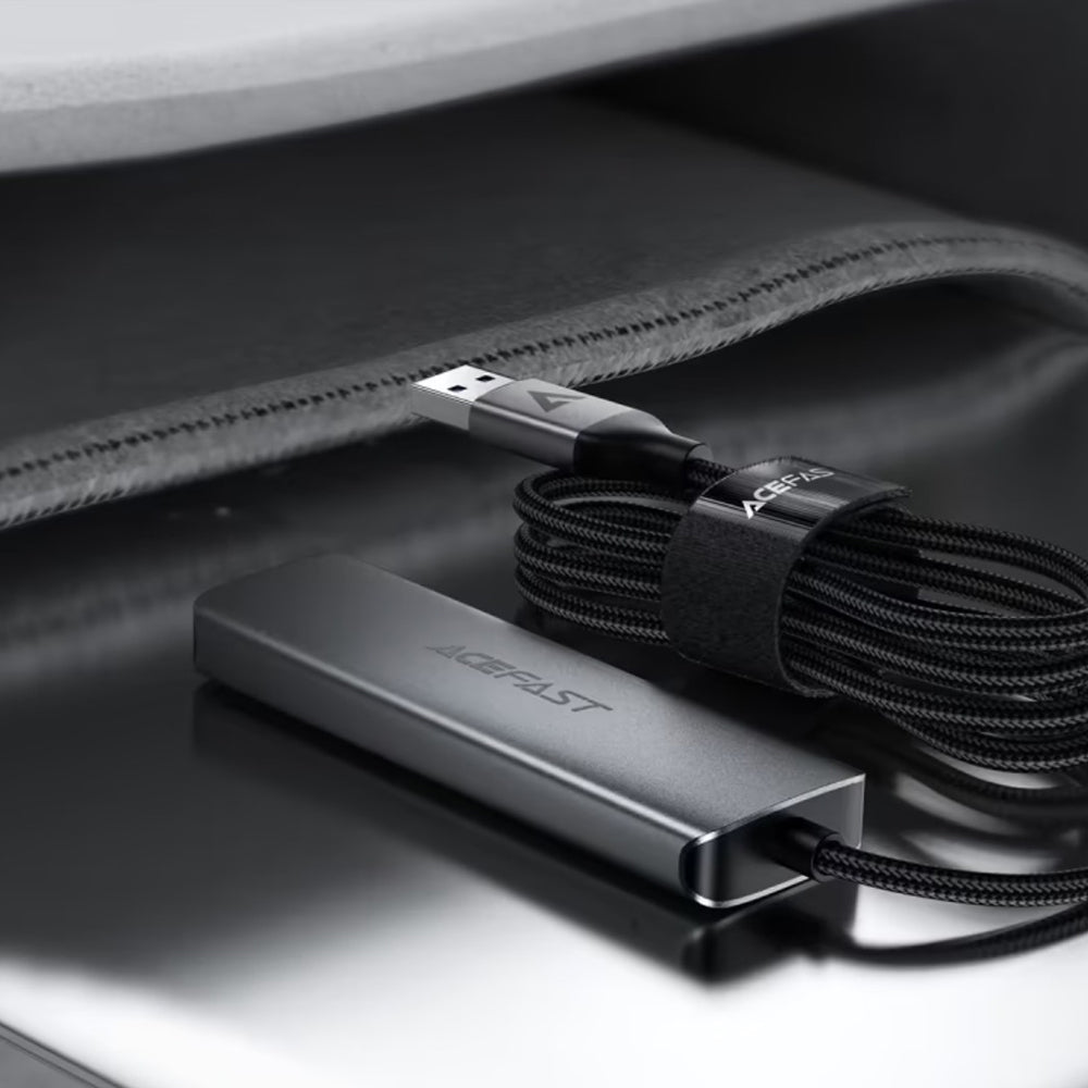 USB hub Acefast J17, 4v1, Šedý