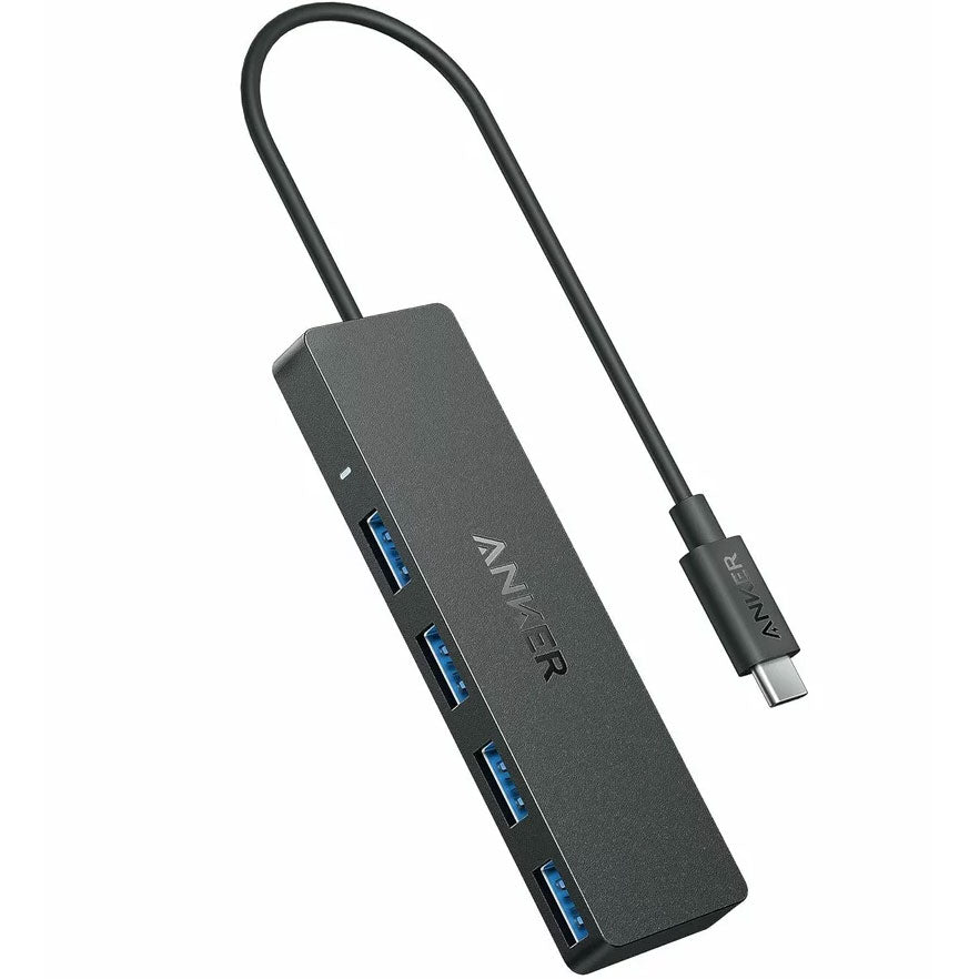 Hub USB-C Anker, 4 x USB-A 3.0, Černý A8309G11