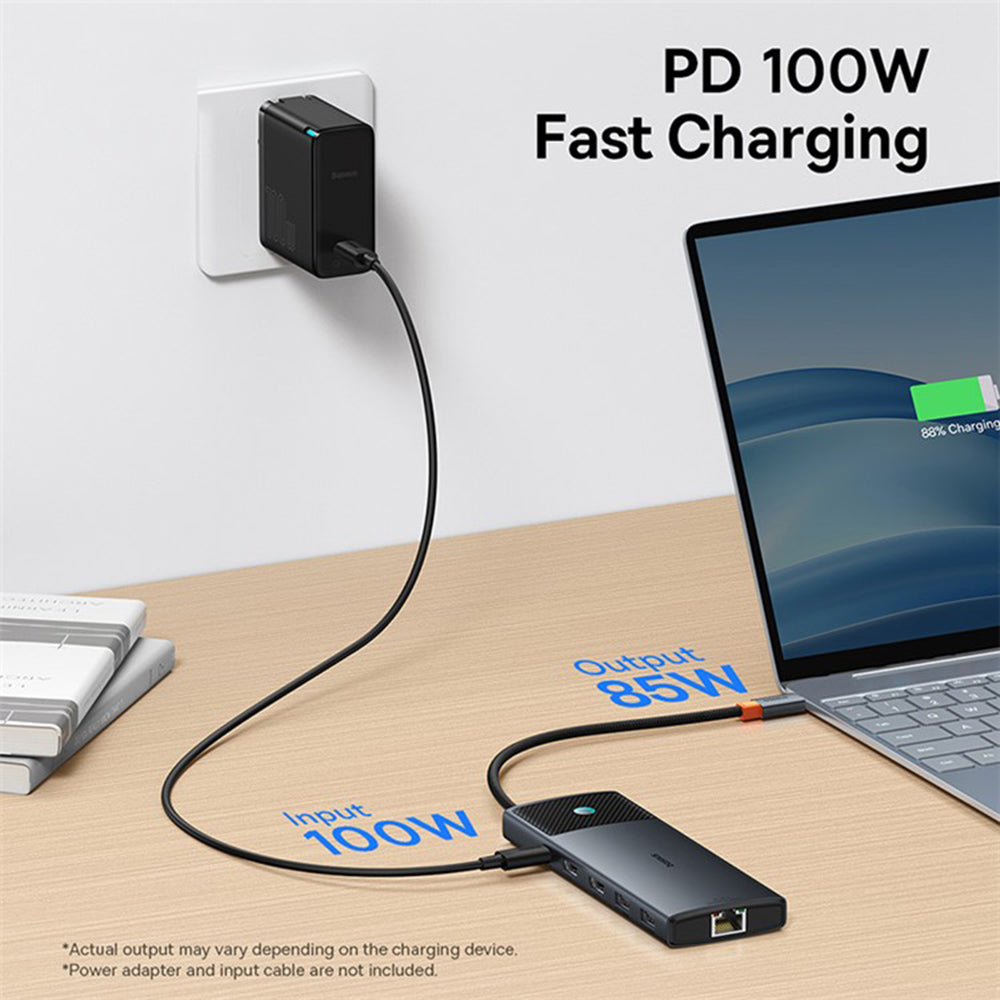USB-C Hub Baseus Gleam II, 10v1, Černý B00061800123-00