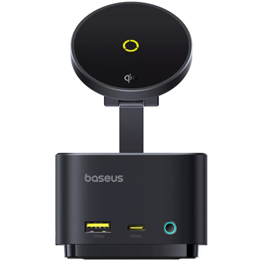 Baseus MagPro II 7in1 USB-C Hub, 1 x USB-A - 2 x USB-C - 1 x HDMI - 1 x QI - 1 x SD - 1 x microSD, Black B00072900121-00