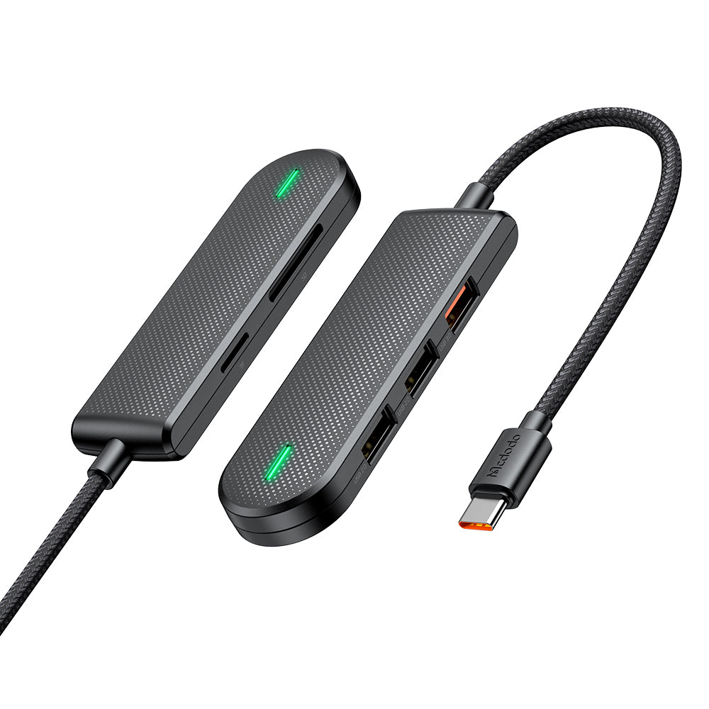 Hub USB-C McDodo HU-1430 Star, 5v1, Černý