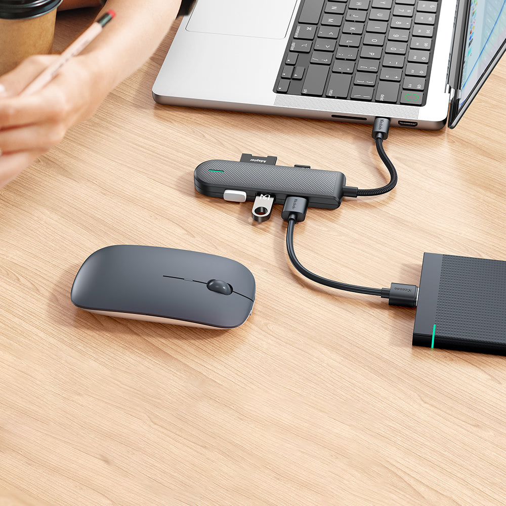 Hub USB-C McDodo HU-1430 Star, 5v1, Černý