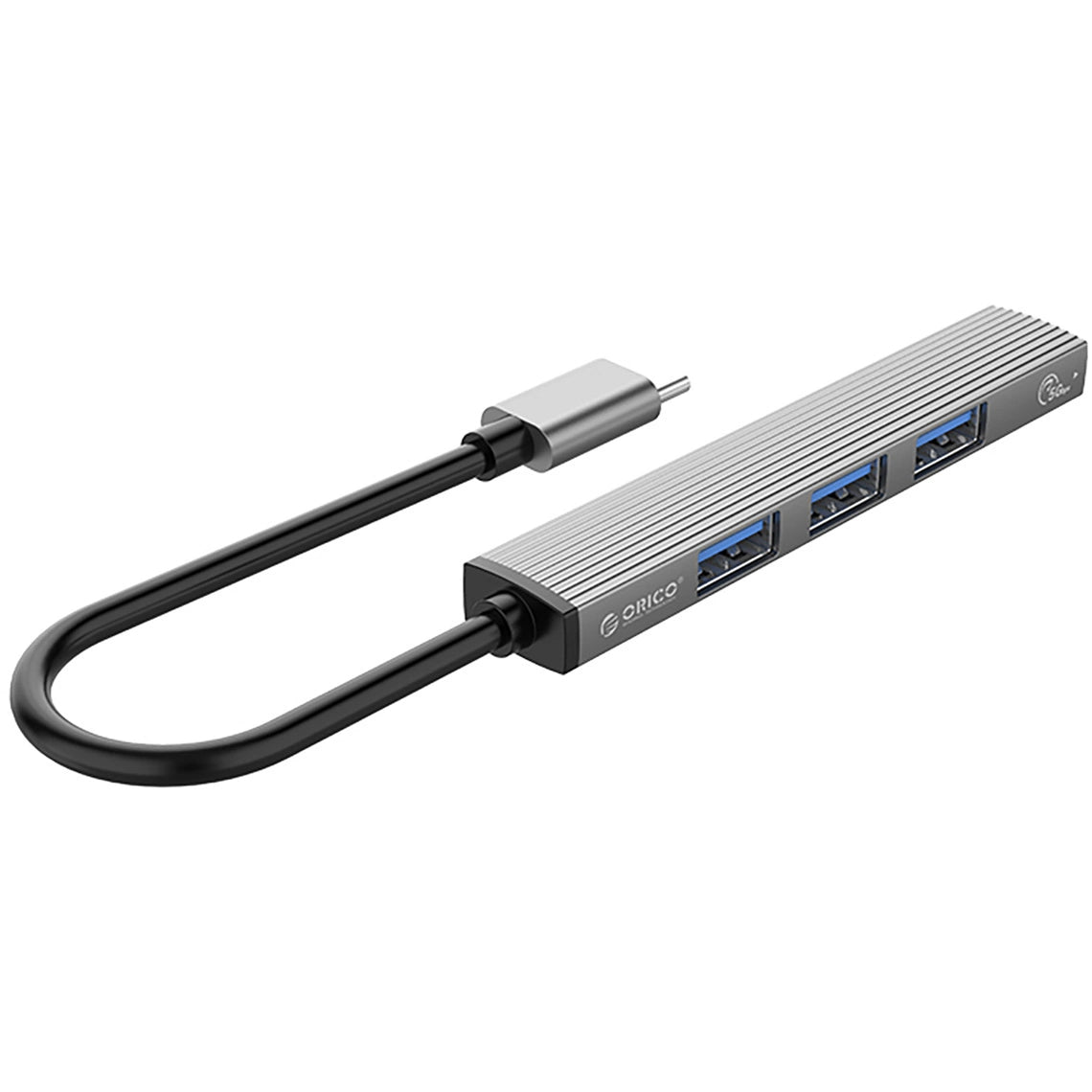 Hub USB-C Orico AH-A13, 1 x USB-A 3.0 - 3 x USB-A, Šedý