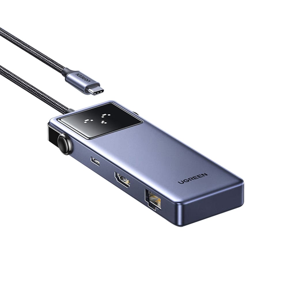 Hub USB-C UGREEN CM888 (45155) Uno, 6v1, Šedý