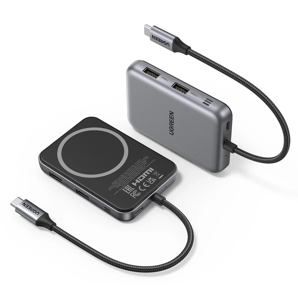Hub USB-C UGREEN CM896 (65759), 7v1, Šedý