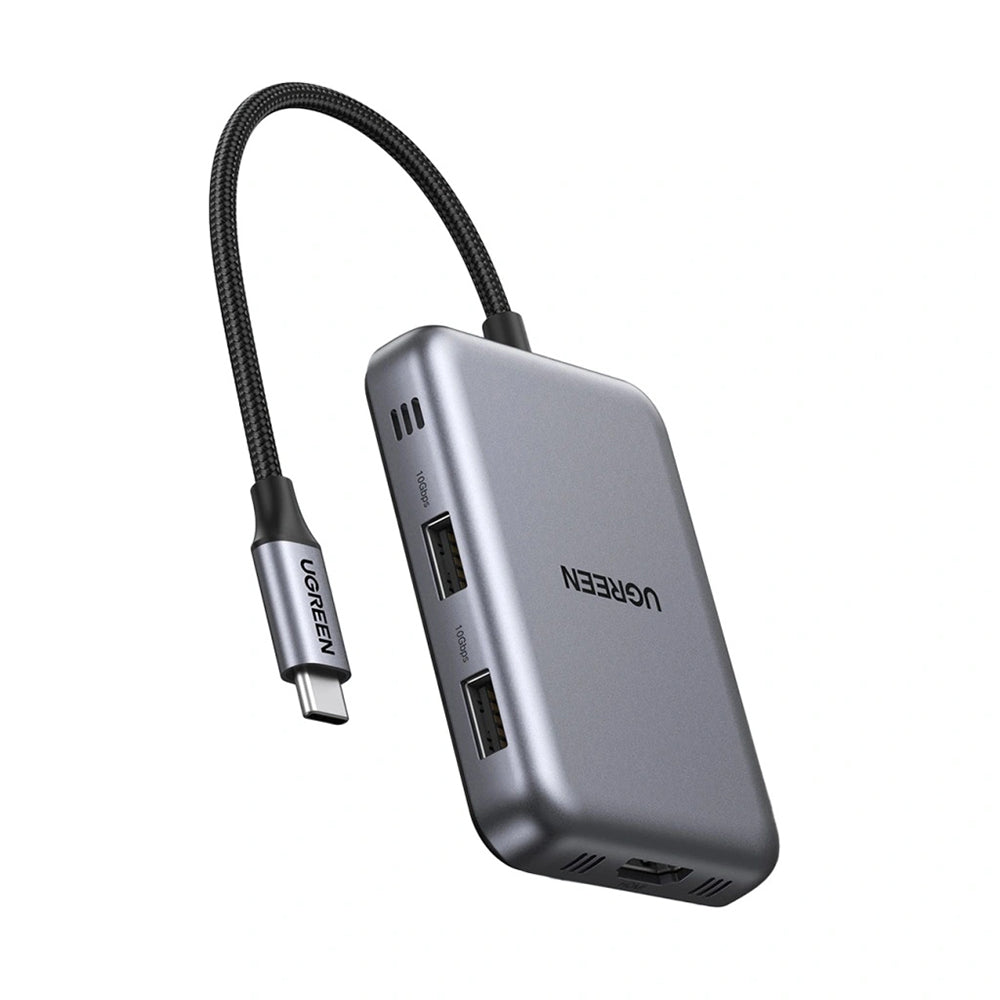 Hub USB-C UGREEN CM896 (65759), 7v1, Šedý