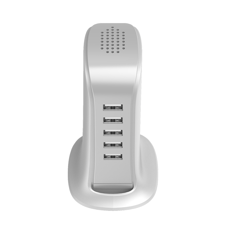 Nabíječka stanice Dudao A5EU, 25W, 5A, 5 x USB-A, bílá