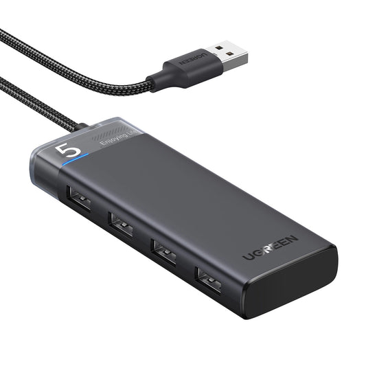USB hub UGREEN CM653, 4 x USB-A 3.0, černý