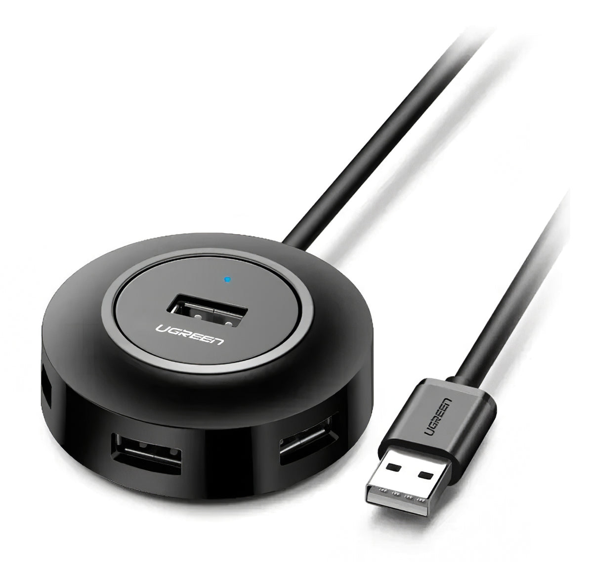 Rozbočovač USB UGREEN CR106, 4 x USB-A, 1 m, černý
