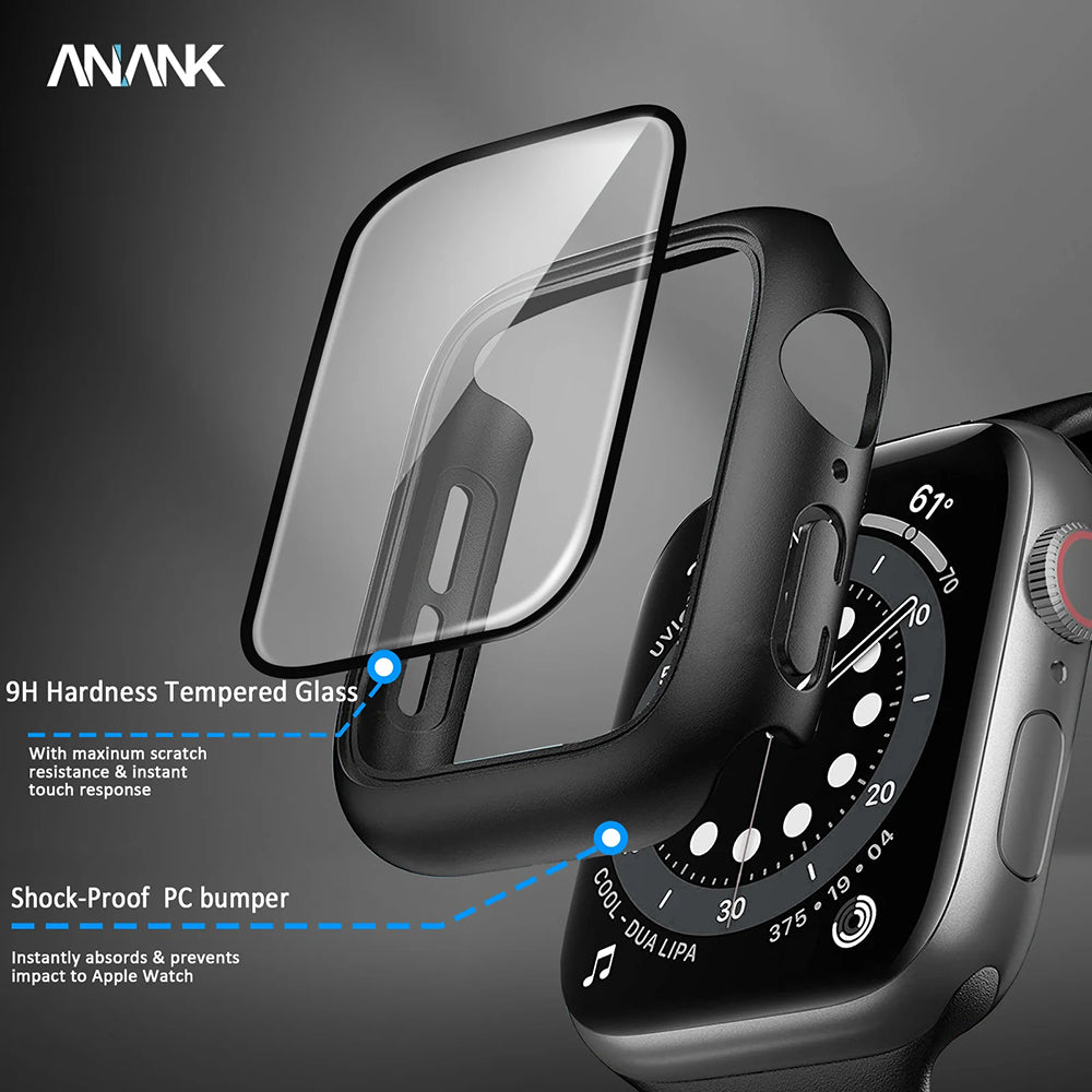 Pouzdro Anank Screen Guard pro Apple Watch Series 7 41mm, černé
