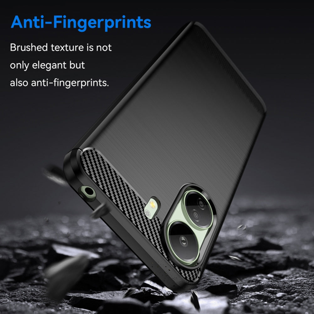 Pouzdro s ochranou kamery pro Xiaomi Poco C65 / Redmi 13C, Techsuit, Carbon, Černá