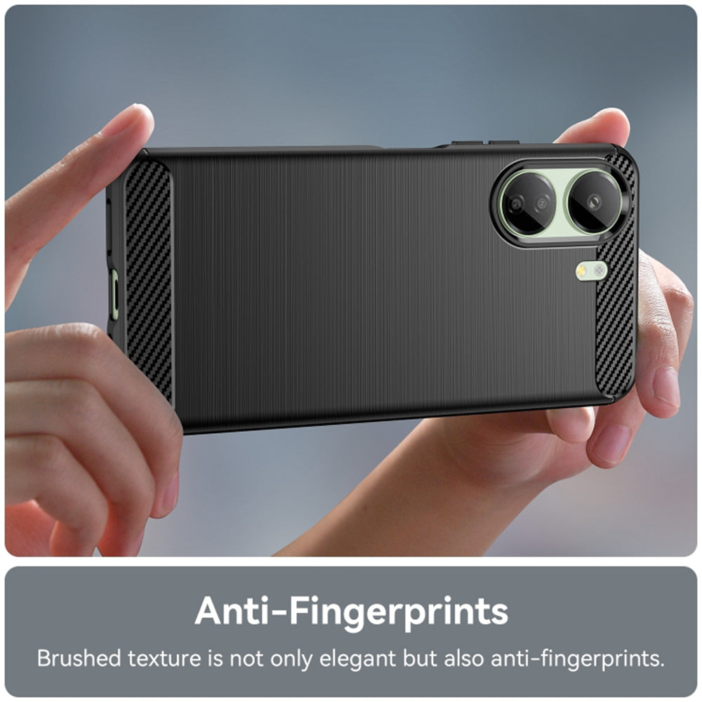 Pouzdro s ochranou kamery pro Xiaomi Poco C65 / Redmi 13C, Techsuit, Carbon, Černá