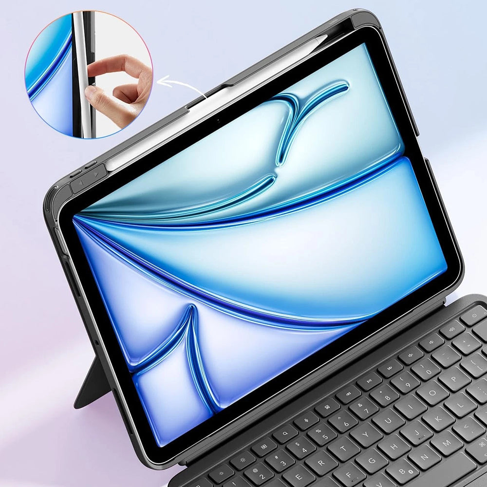 Pouzdro s klávesnicí pro Apple iPad (2025) / (2022), ESR, Flex, Šedé