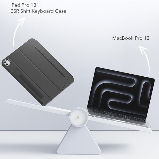 Pouzdro s klávesnicí pro Apple iPad (2025) / (2022), ESR, Shift, Šedé
