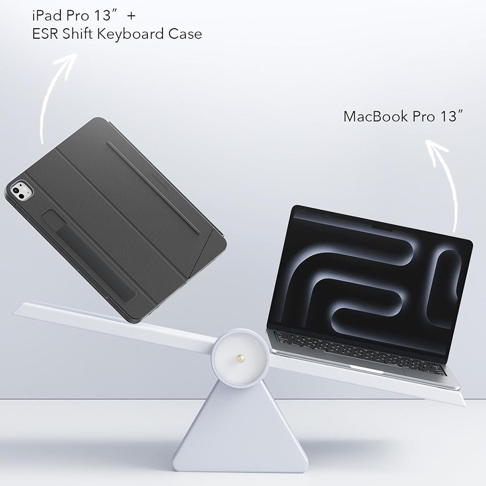 Pouzdro s klávesnicí pro Apple iPad Pro 13 (2024), ESR, Shift, Šedé