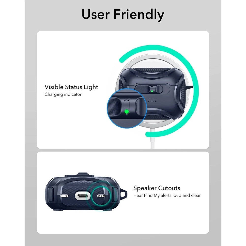 Pouzdro ESR Cyber FlickLock pro Apple AirPods Pro 3, Modrá