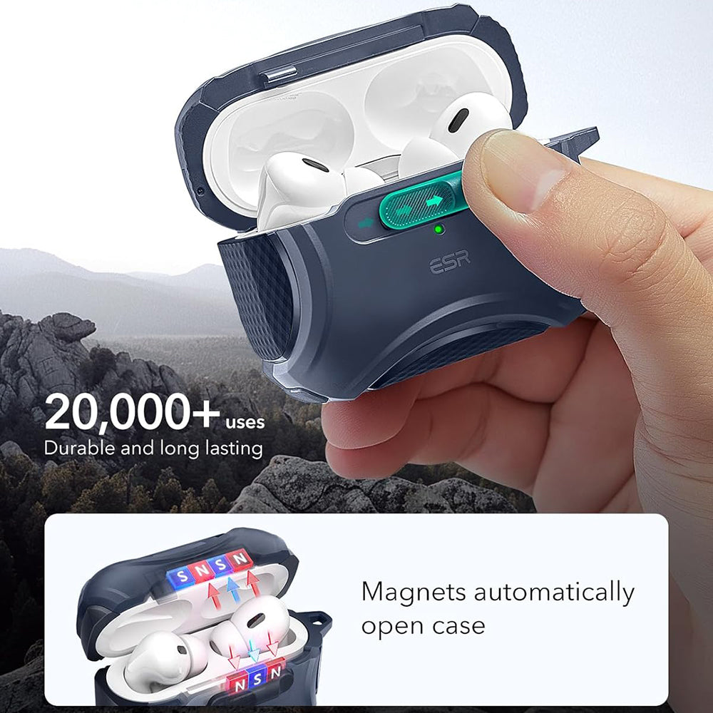 Pouzdro ESR Cyber pro Apple AirPods Pro Series, Modrá