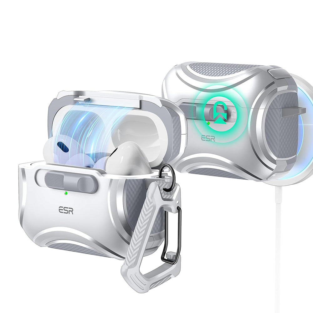 Pouzdro ESR Cyber pro Apple AirPods Pro Series, šedé