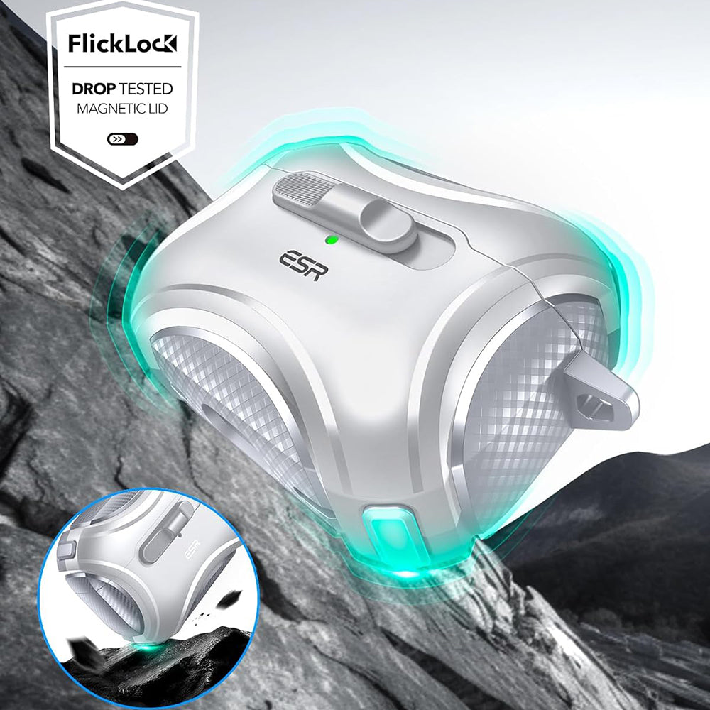 Pouzdro ESR Cyber pro Apple AirPods Pro Series, šedé