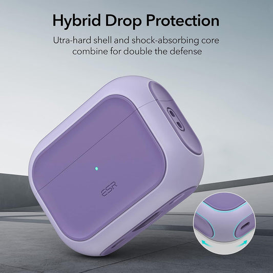 Pouzdro ESR Orbit Hybrid pro Apple AirPods Pro Series, Fialová