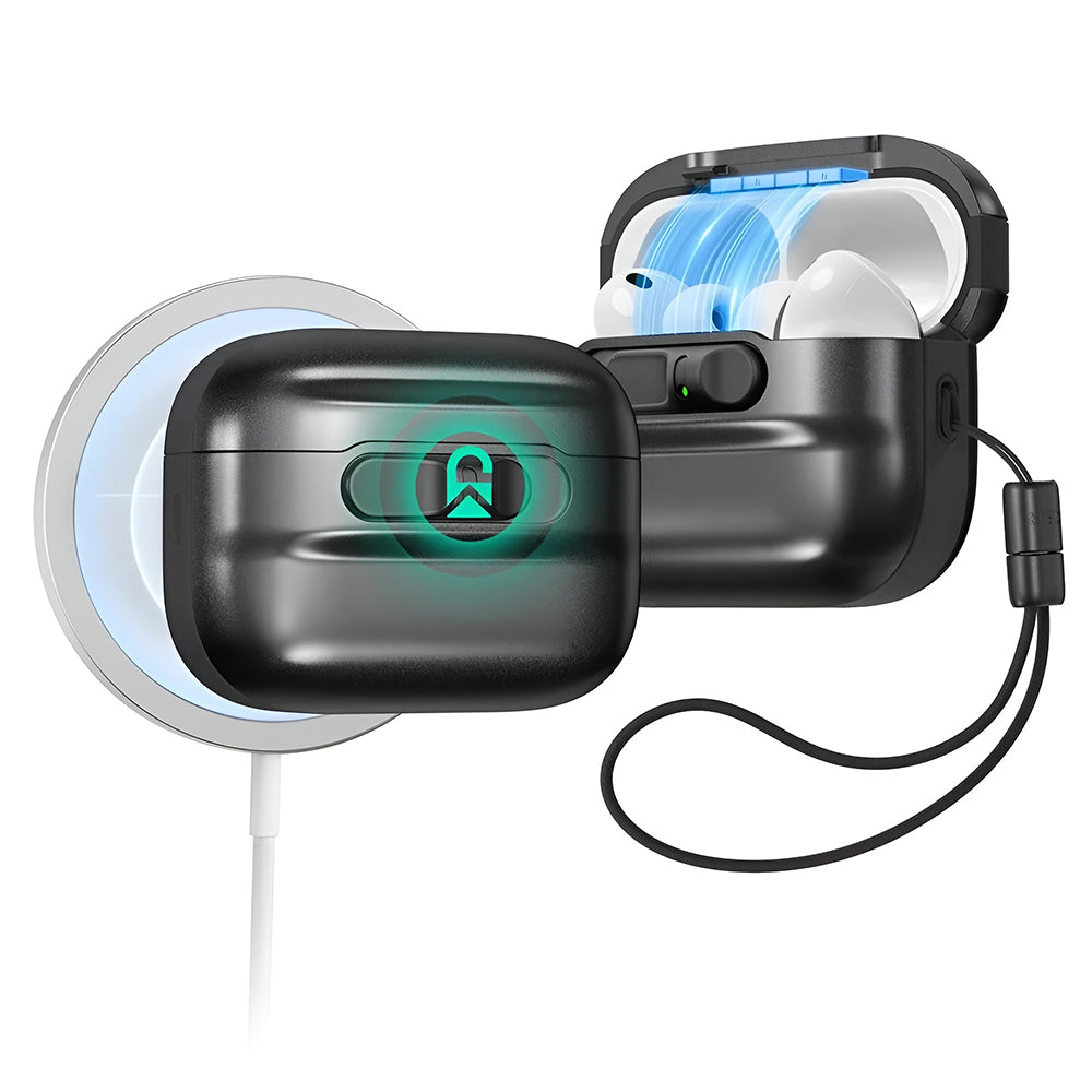 Pouzdro ESR Pulse Magnetic FlickLock pro Apple AirPods Pro 3, Černá