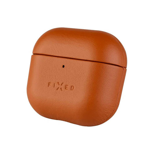 Pouzdro Fixed PodsLeather pro Apple AirPods 4, hnědé