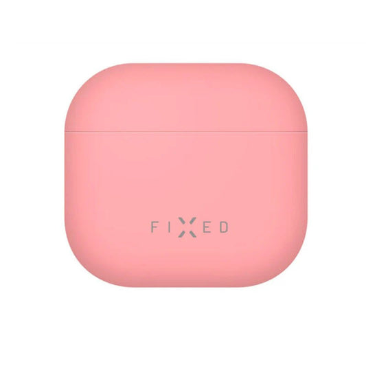 Pouzdro Fixed Silky pro Apple AirPods 4, Růžové
