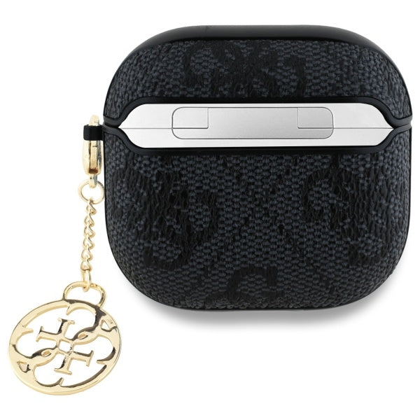 Pouzdro Guess 4G Charm pro Apple AirPods 4, Černé
