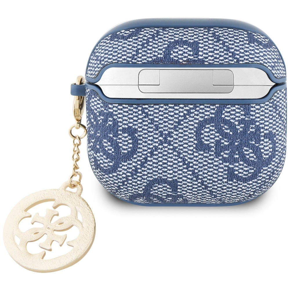 Pouzdro Guess 4G Strass Charm pro Apple AirPods 4, Modrá