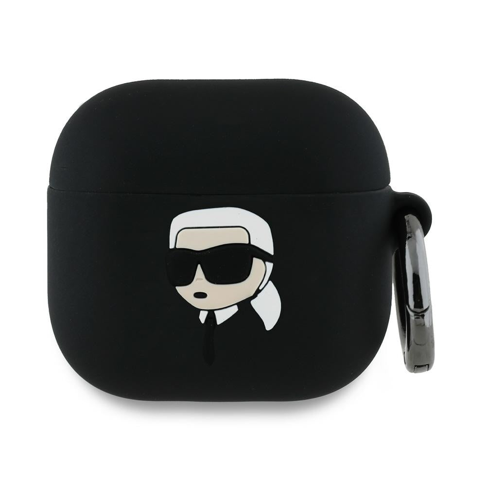 Pouzdro Karl Lagerfeld 3D Karl's Head pro Apple AirPods 4, Černé