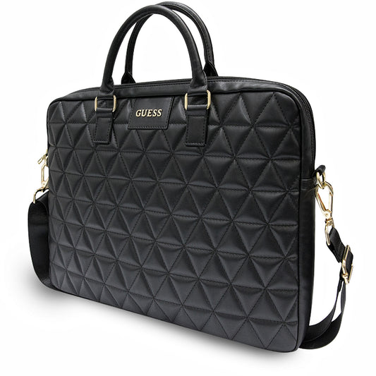 Taška Guess Quilted pro laptop 15 palců, černá