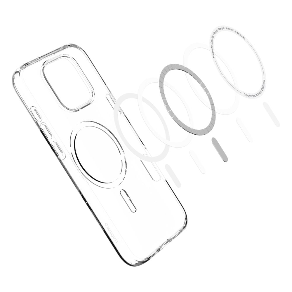 Pouzdro MagSafe pro Apple iPhone 16 Pro Max, Spigen, Liquid Crystal, průhledné ACS08387