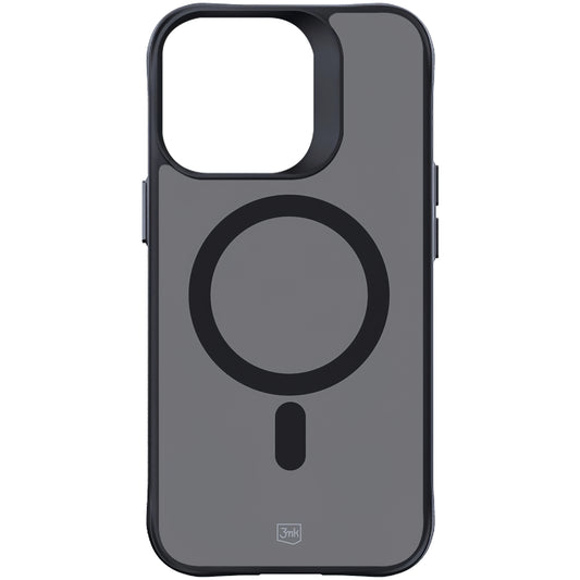 Pouzdro MagSafe pro Apple iPhone 15 Pro Max, 3MK, Smoke MagCase, černé