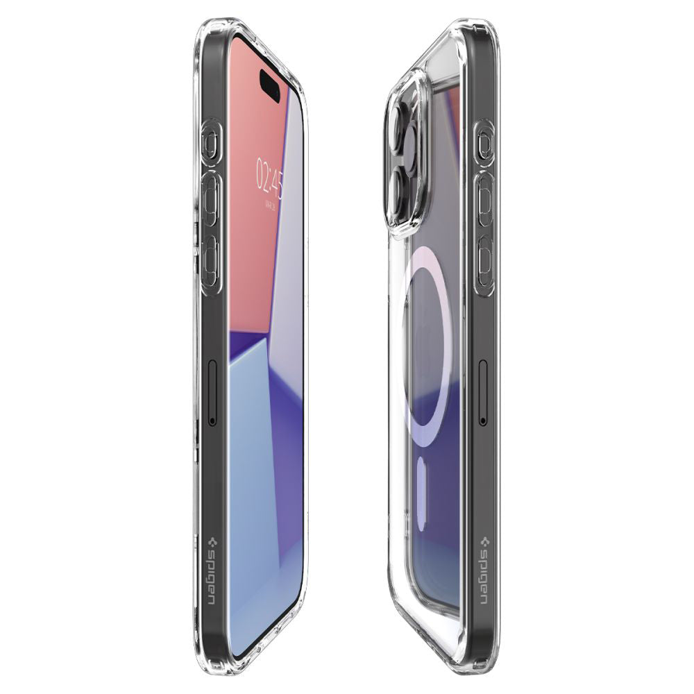 Pouzdro MagSafe pro Apple iPhone 15 Pro Max, Spigen, Ultra Hybrid, Bílá ACS06576