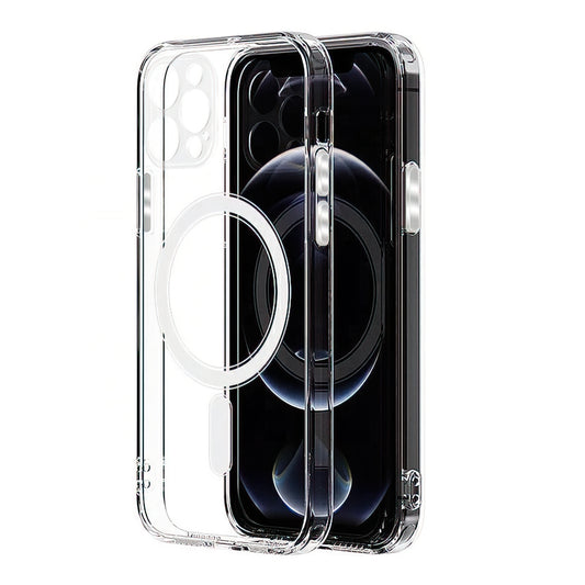 MagSafe pouzdro pro Apple iPhone 16 Pro, OEM, průhledné s ochranou kamery, transparentní