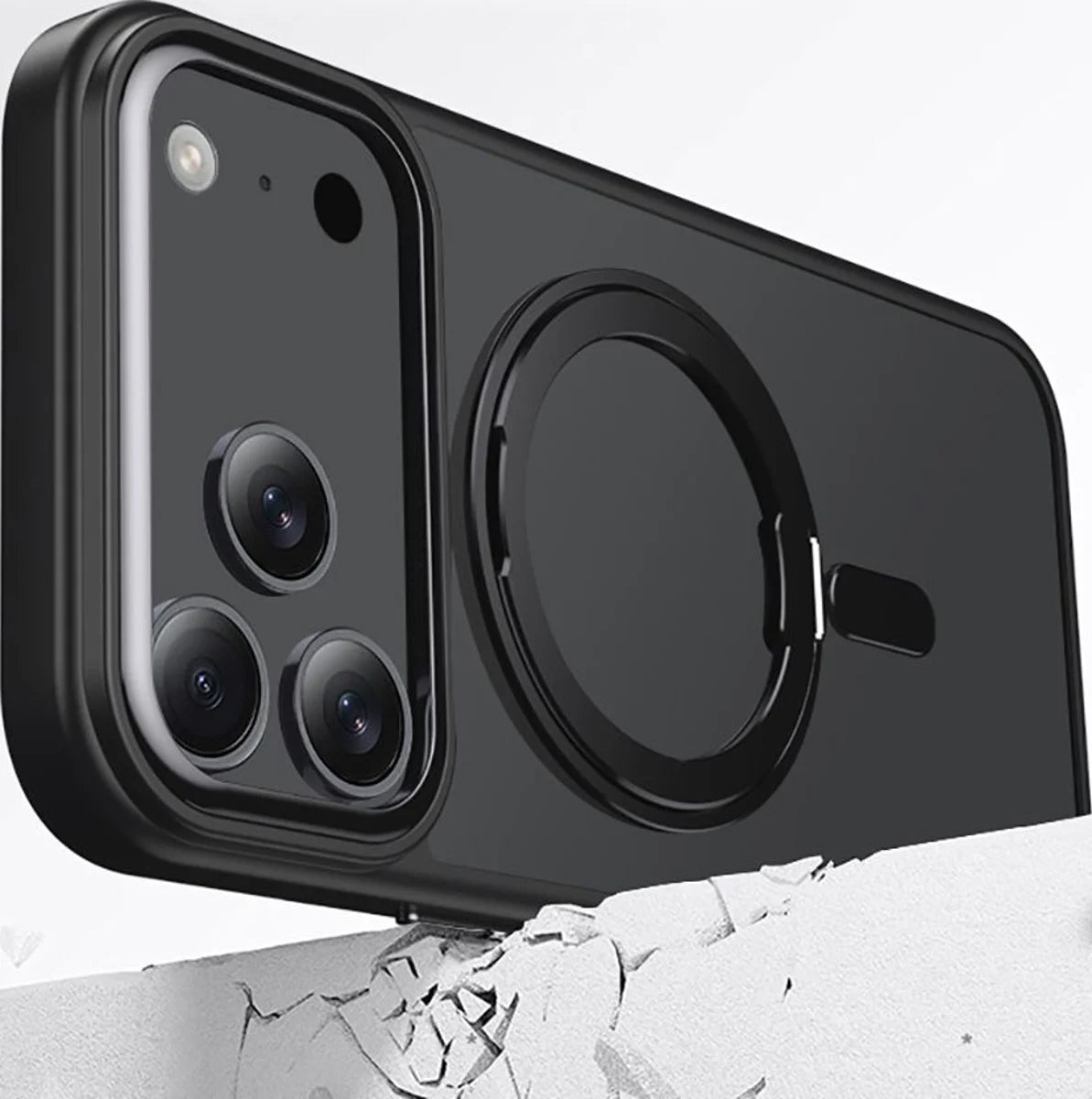 Pouzdro MagSafe pro Apple iPhone 17 Pro, Tech-Protect, MagRing, Černá