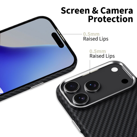 Pouzdro MagSafe pro Apple iPhone 17 Pro, Tech-Protect, Ion Carbon, Černá