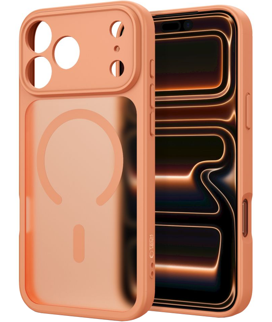 MagSafe pouzdro pro Apple iPhone 18 Pro Max / 17 Pro Max, Tech-Protect, BasicMag, Matná oranžová