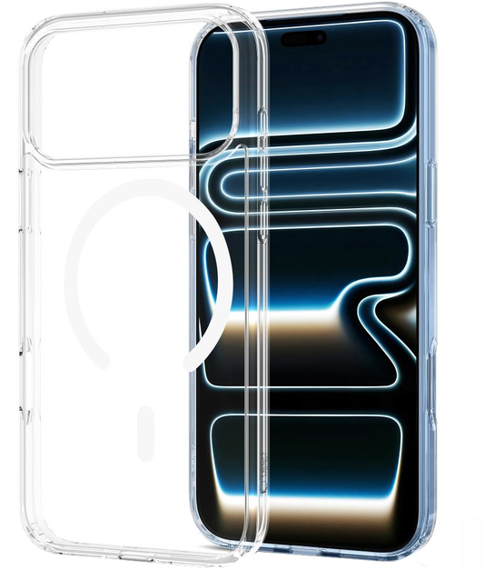 MagSafe pouzdro pro Apple iPhone 18 Pro Max / 17 Pro Max, Tech-Protect, Flexair Hybrid, Transparentní