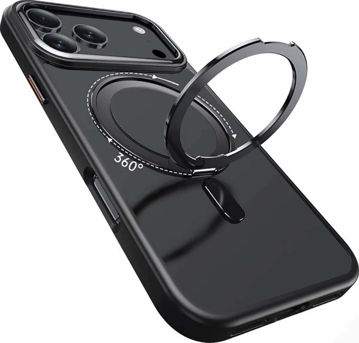 Pouzdro MagSafe pro Apple iPhone 17 Pro, Tech-Protect, MagRing, Černá