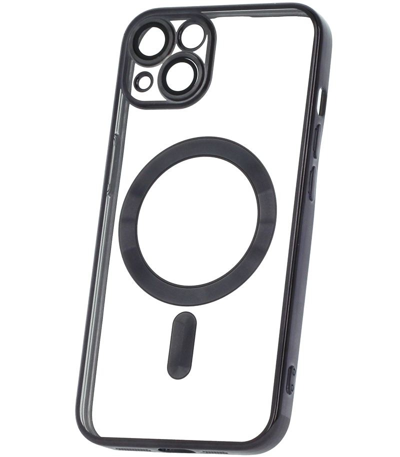 MagSafe pouzdro pro Apple iPhone 18 Pro Max / 17 Pro Max, OEM, barva Chrome Mag, černá