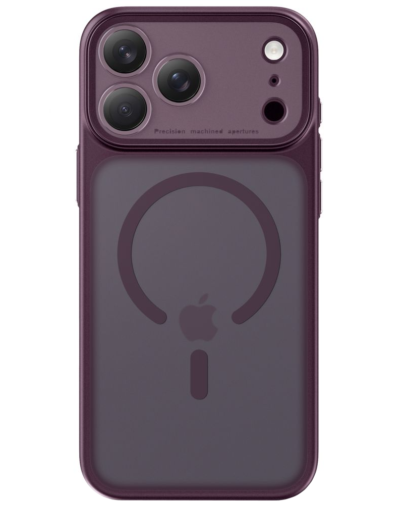 MagSafe pouzdro pro Apple iPhone 18 Pro / 17 Pro, Tech-Protect, MagPrime CC, Matná vínová