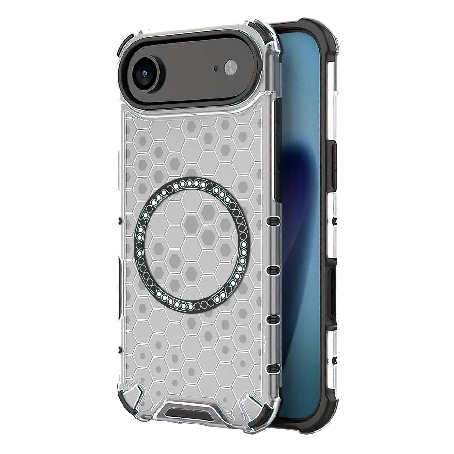 Pouzdro MagSafe pro Apple iPhone 17 Air, Techsuit, HoneyComb Shield, Bílá