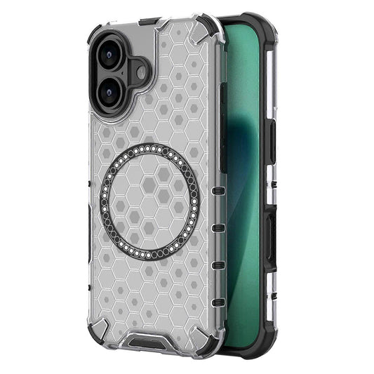 Pouzdro MagSafe pro Apple iPhone 17, Techsuit, HoneyComb Shield, Bílá