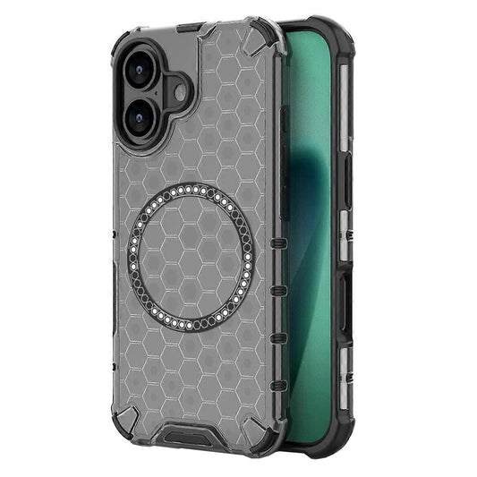 Pouzdro MagSafe pro Apple iPhone 17, Techsuit, HoneyComb Shield, Černá