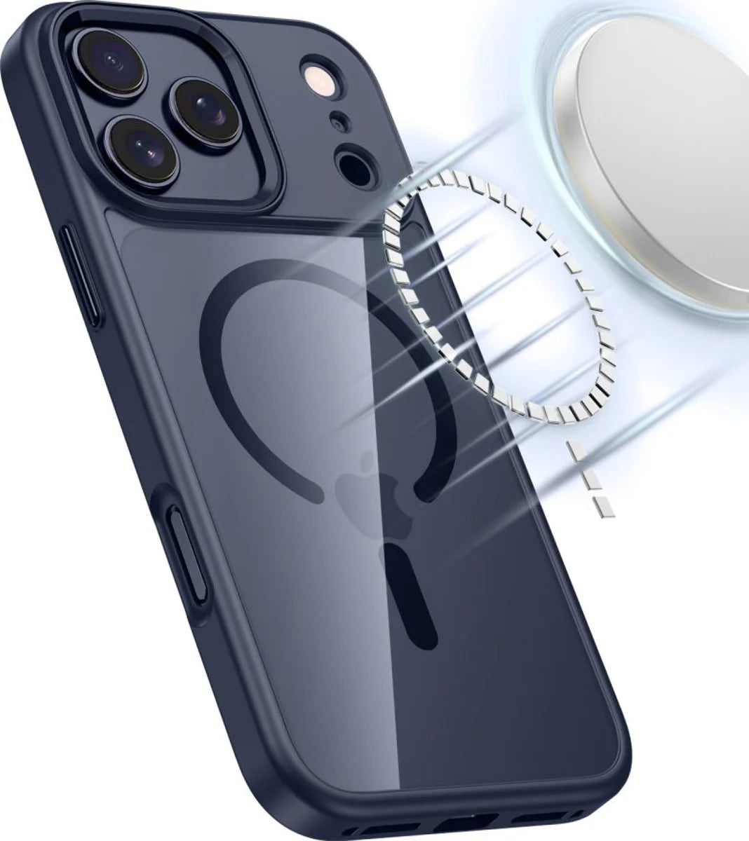 Pouzdro MagSafe pro Apple iPhone 17 Pro, Tech-Protect, Magmat, Námořnická modř