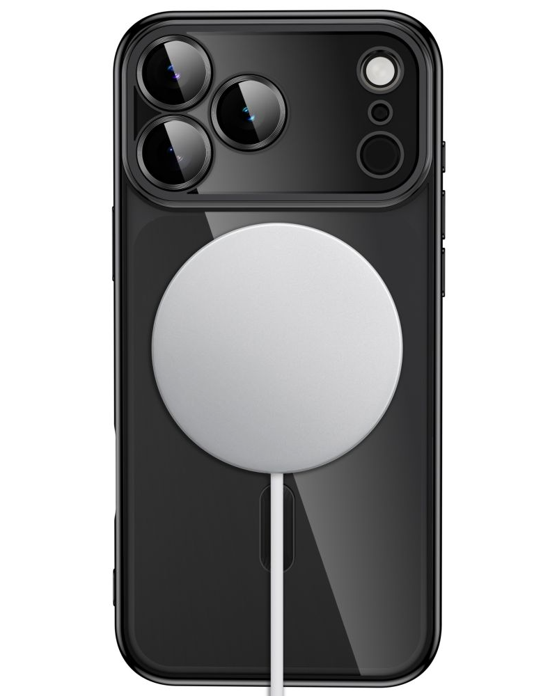 MagSafe pouzdro pro Apple iPhone 18 Pro / 17 Pro, Tech-Protect, Magflex, Černá saténová