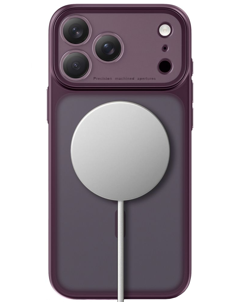 MagSafe pouzdro pro Apple iPhone 18 Pro / 17 Pro, Tech-Protect, MagPrime CC, Matná vínová